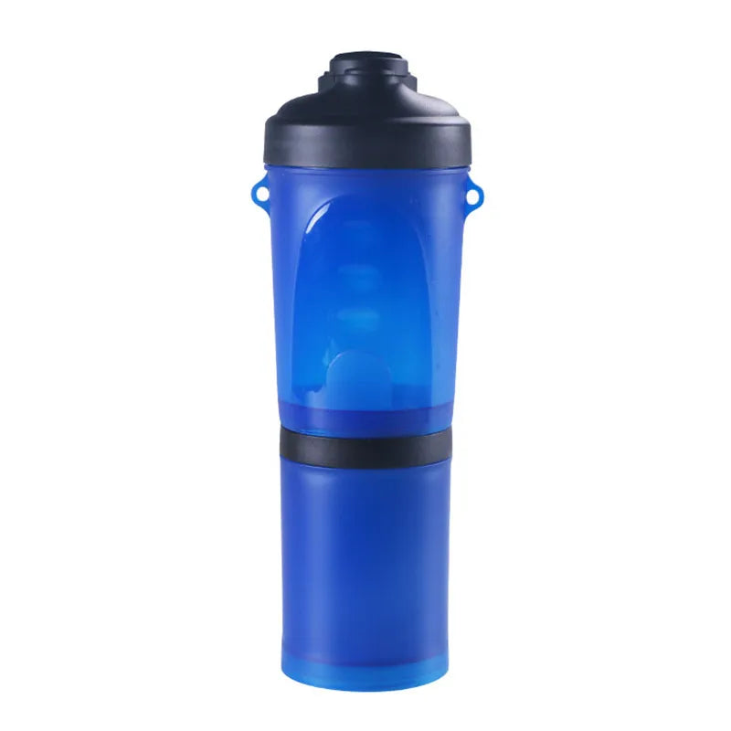 2 in 1Pet Water Bottle Dispenser Travel Portable Dog Cat Drinking Travel Folding Silicone Bowl for Dog Cat Food Water Feeder Cup