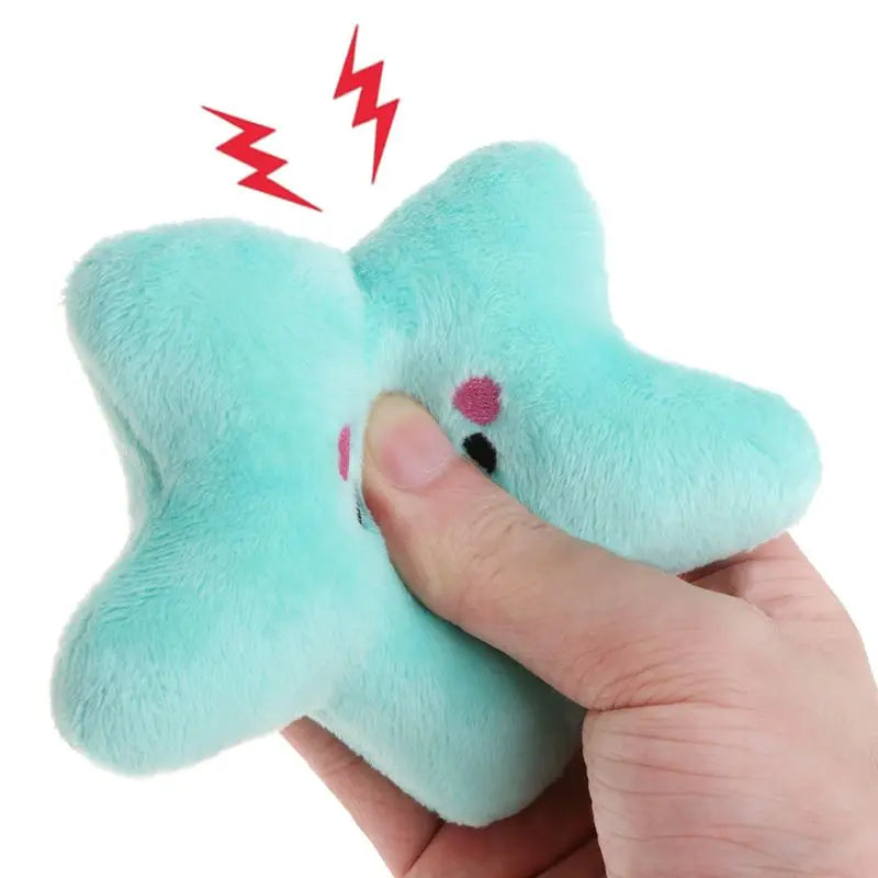 Pet Toy Plush Cloud Star Shaped Soft Squeaky Sound Dog Chew Puppy Kids Retailsale