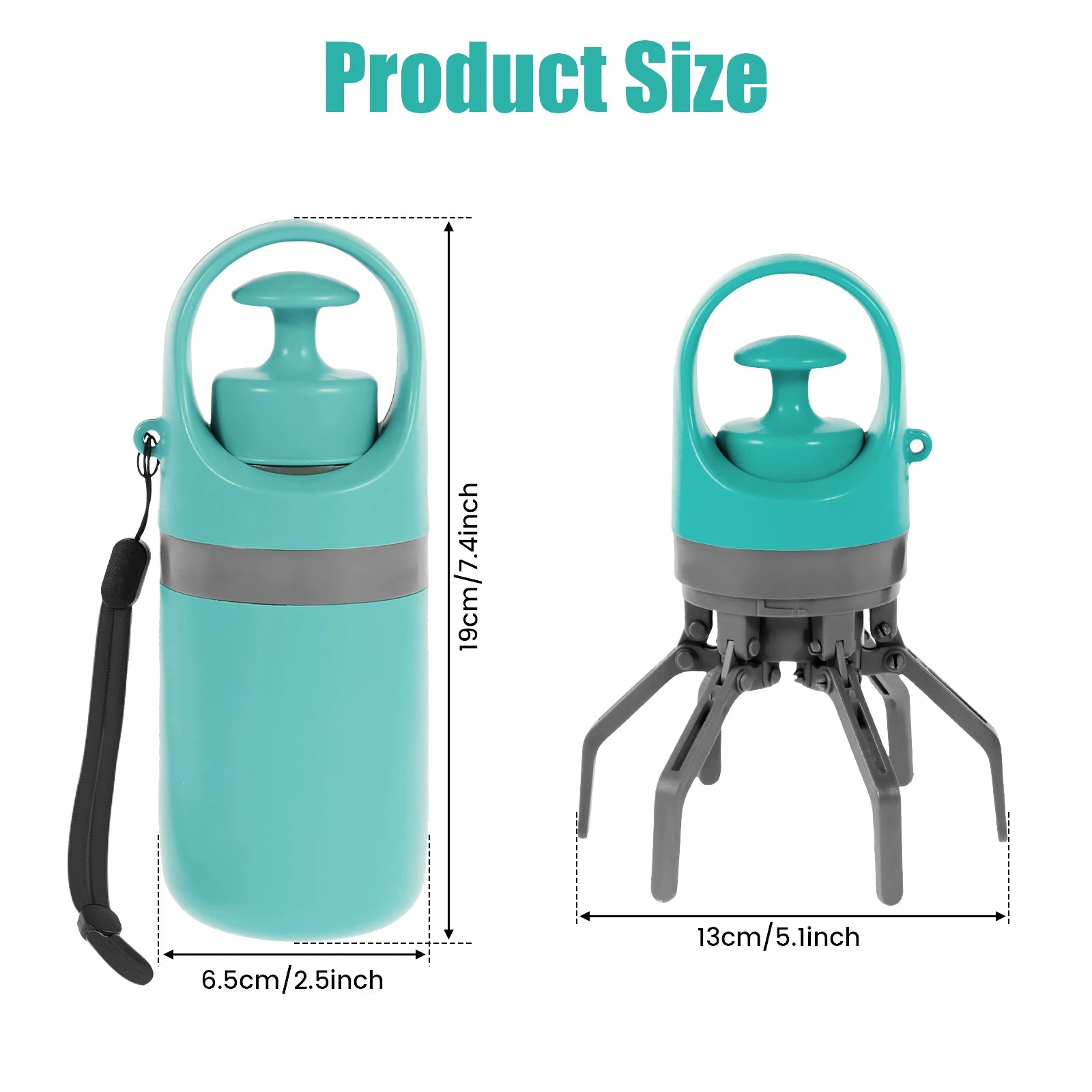Portable Pet Garbage Bag Claw Shovel Fecal Dispenser