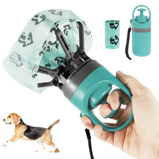 Portable Pet Garbage Bag Claw Shovel Fecal Dispenser
